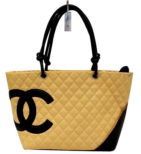 chanel cambon tote beige|chanel handbags large tote bag.